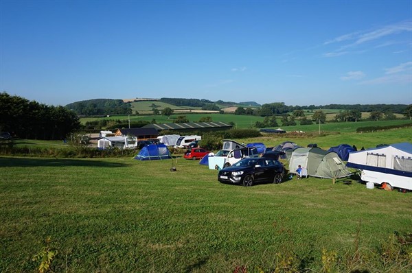 Our campsite is surrounded by beautiful countryside